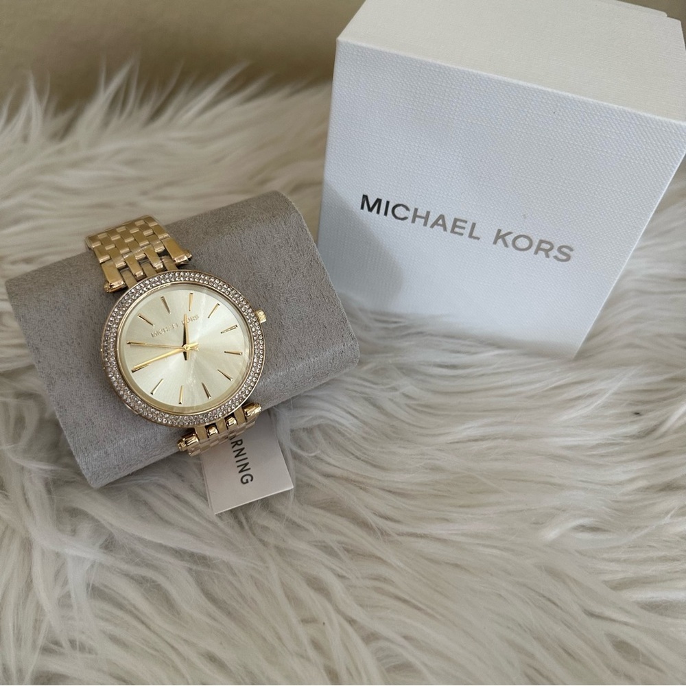 Michael Kors Gold-Tone Women's Watch with Crystal Accents - Picture 2 of 6